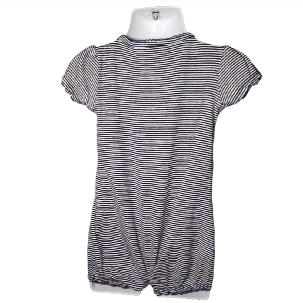 CHILD OF MINE BLUE STRIPED LADY BUG ROMPER SZ 12 MOS - Picture 7 of 9